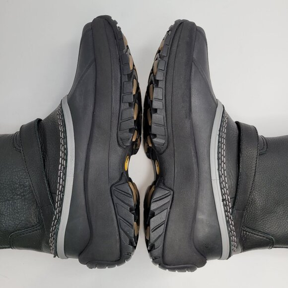 ULU Women's Outdoor Cold Weather Black Leather and Rubber Boots US Size 10 NWOT - Picture 7 of 13